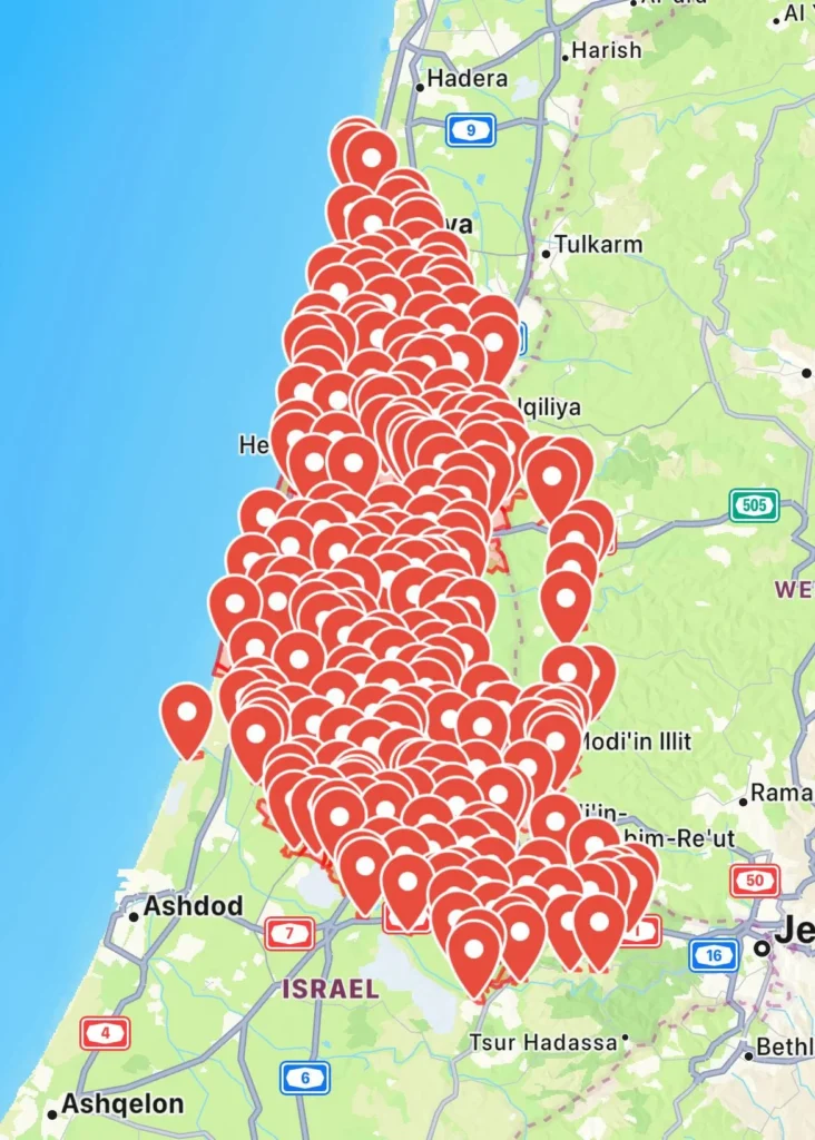 Alerts in Central Israel Following Missile Fired from Yemen 23.03.2025