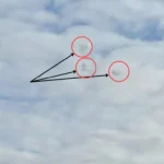 Interceptions over Metula in the Upper Galilee in Israel