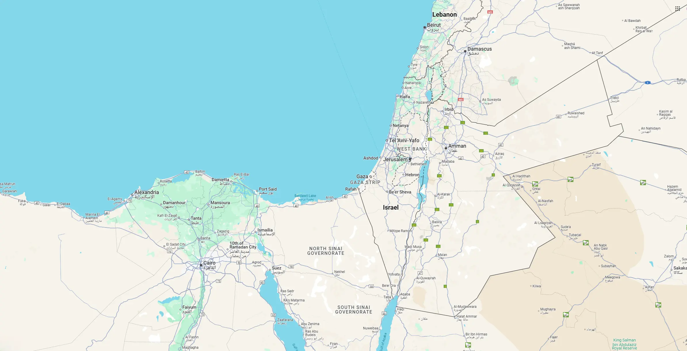 Map of Israel